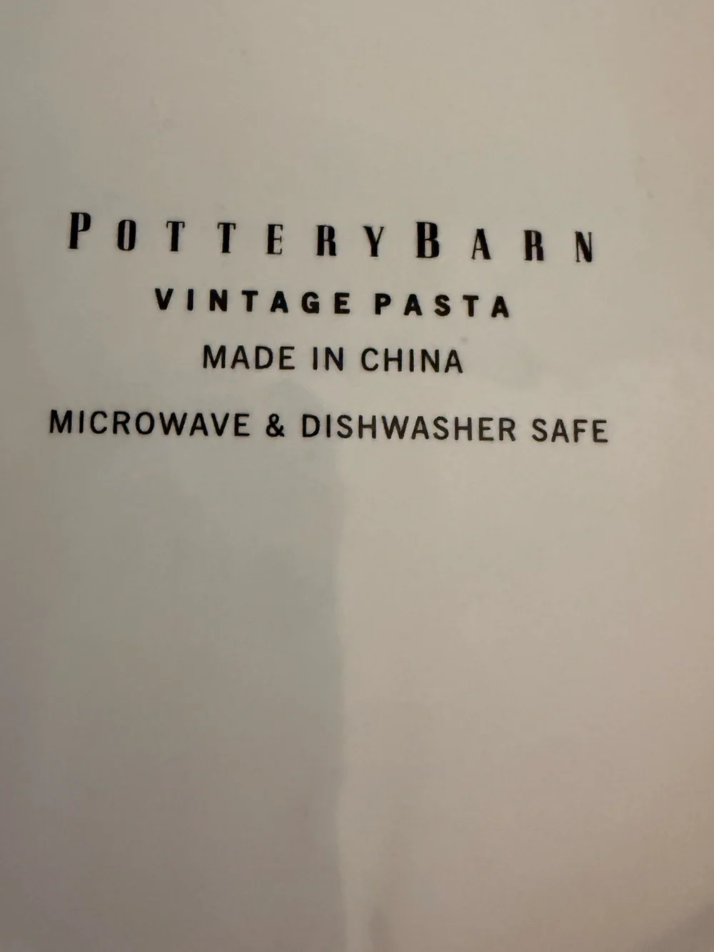 POTTERY BARN Large Pasta Bowl